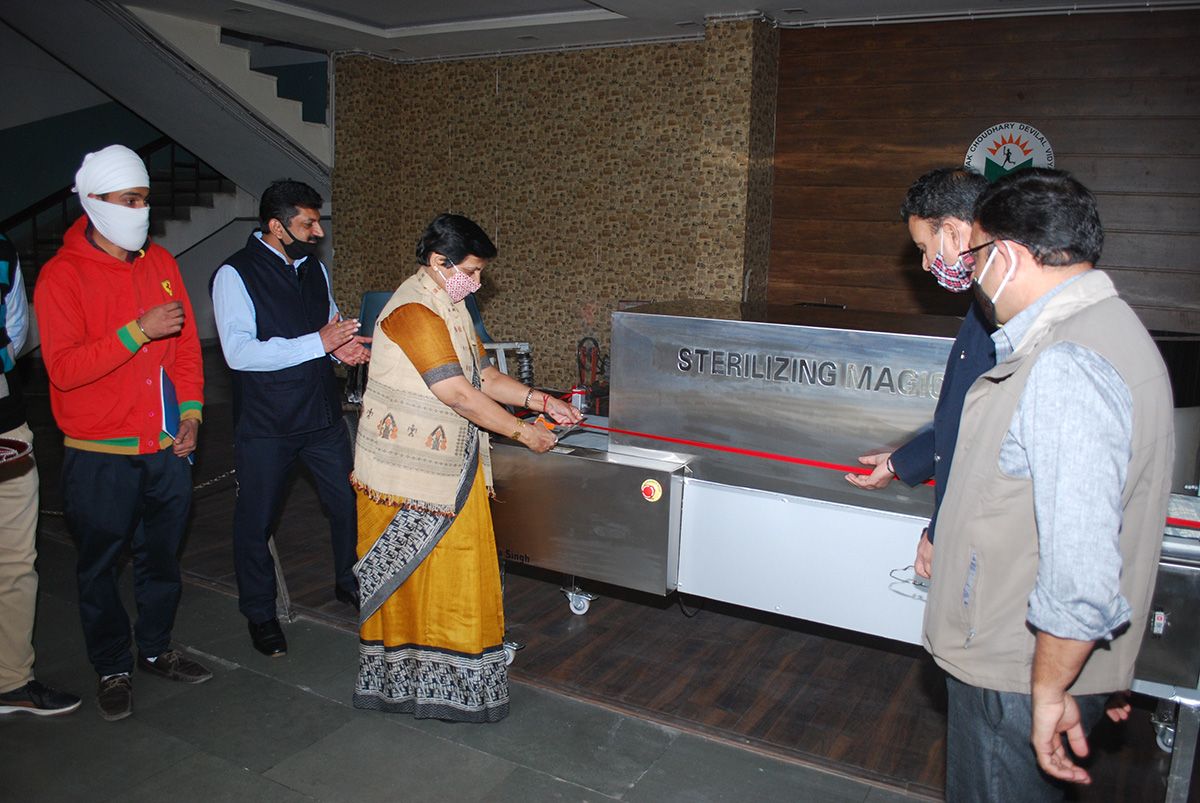 Inauguration of Sanitizing Machine at JCDOE